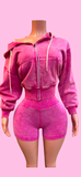 University 2pc set -pink