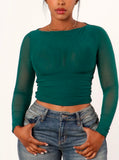 Classy Girl Top Hunter Green