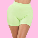 Biker shorts -apple green