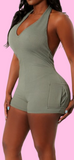 Saint Summa Romper -dark olive